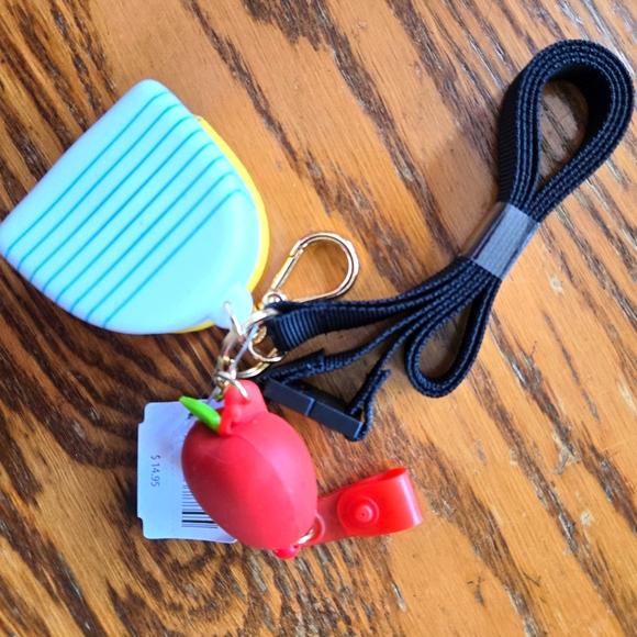 🛍BOGO 50% OFF✏️🍎🤲NWT‼️BBW Teacher Vibes Lanyard / ID Holder with Sanitizers - Picture 4 of 16